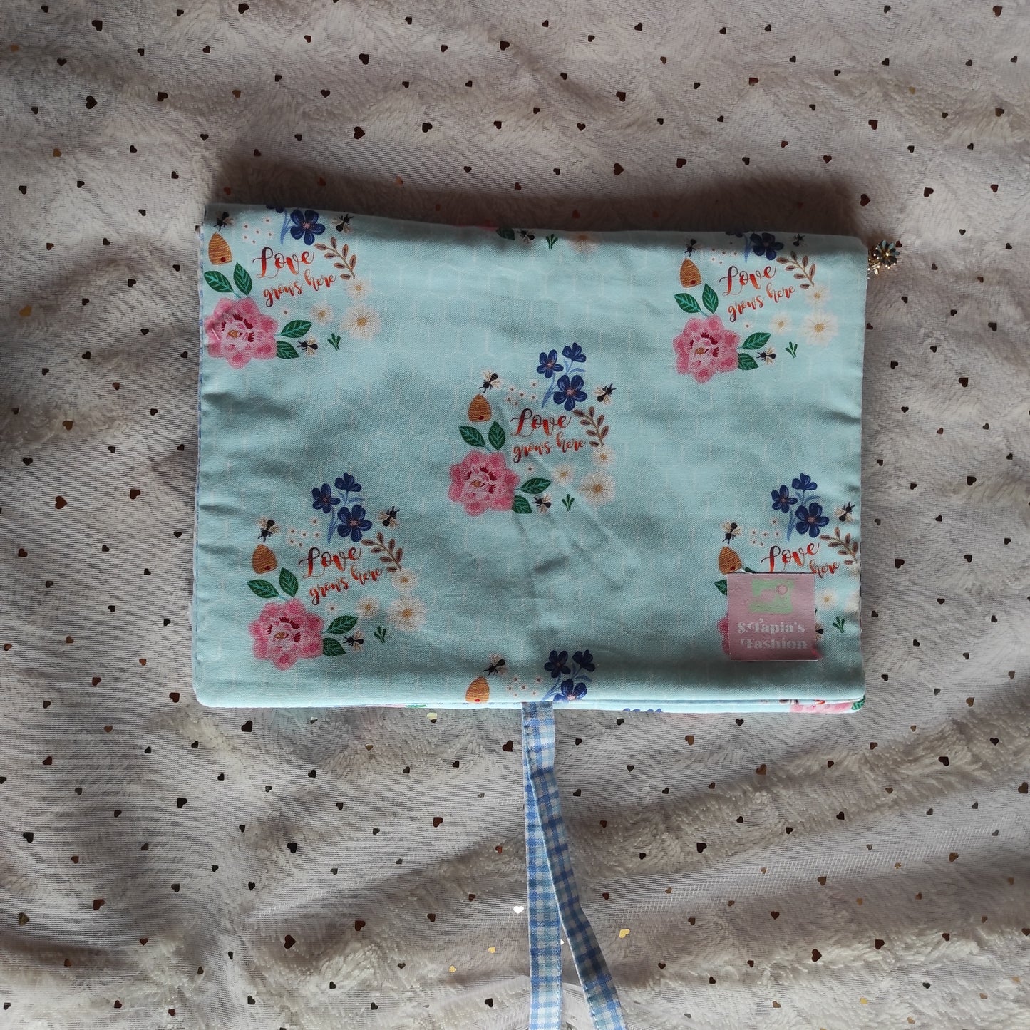 Funda literaria celeste
