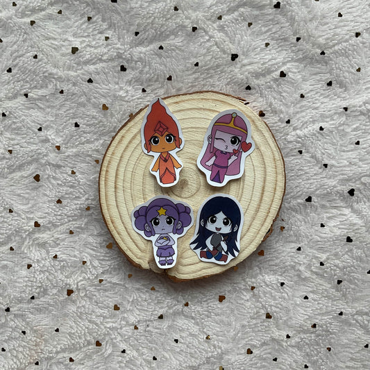 Pack x4 pegatinas Hora de Aventuras