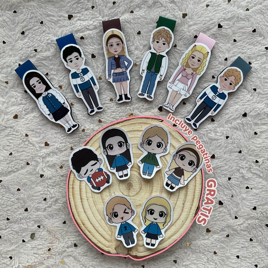 Pack x6 marcapáginas Los Chicos de Tommen